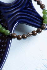 Sertifikalı Bronzit Yeşim Apatit Akuamarin Rodonit Hematit Boğa Burcu Bileklik