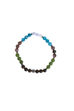 Sertifikalı Bronzit Yeşim Apatit Akuamarin Rodonit Hematit Boğa Burcu Bileklik