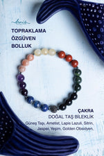 Sertifikalı Çakra Doğal Taş Bileklik