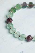 Sertifikalı Doğal Florit Taşı Makrome Ayarlanabilir Bileklik – Zihin Açıcı &amp; Enerji Dengeleyici