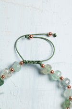 Sertifikalı Faset Kesim Florit &amp; Hematit Bileklik – Zihinsel Netlik, Enerji Dönüşümü ve Denge | Ayarlanabilir Makrome