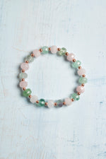 Sertifikalı Florit &amp; Pembe Kuvars Bileklik – Duygusal Denge ve Kalpten Gelen Şifa