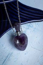 Sertifikalı Florit Doğal Taş Esans Şişesi / Kolye 2