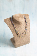 Sertifikalı Florit ve Gümüş Charm Detaylı Özel Tasarım Doğal Taş Kolye