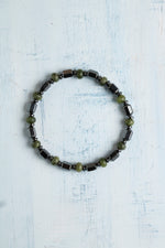 Sertifikalı Hematit ve Yeşim Doğal Taş Bileklik