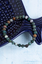 Sertifikalı Hint Akiği ve Hematit Doğal Taş Bileklik