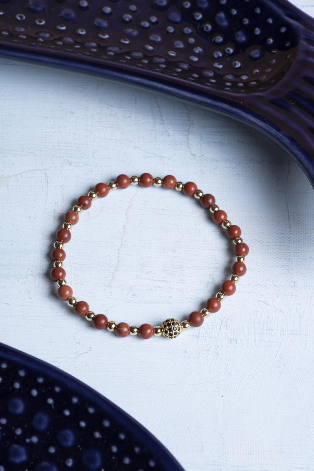 Sertifikalı Jasper Doğal Taş Bileklik