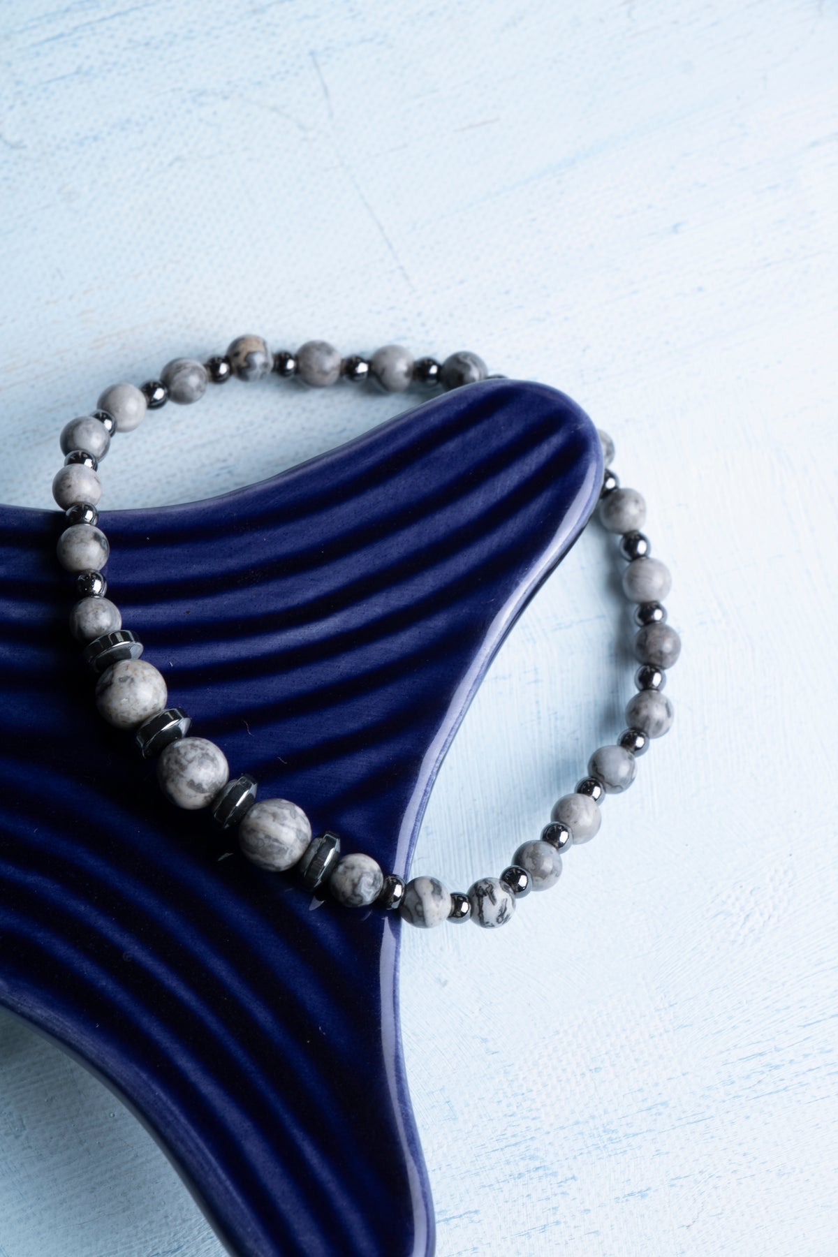 Sertifikalı Jasper Hematit Doğal Taş Bileklik (4-6mm Taşlar)