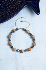 Sertifikalı Jasper ve Hematit Doğal Taş Bileklik