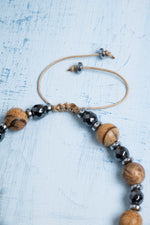 Sertifikalı Jasper ve Hematit Doğal Taş Bileklik