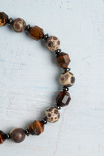 Sertifikalı Jasper ve Kaplan Gözü Doğal Taş Bileklik