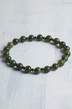 Sertifikalı Kanada Yeşim Doğal Taş Bileklik