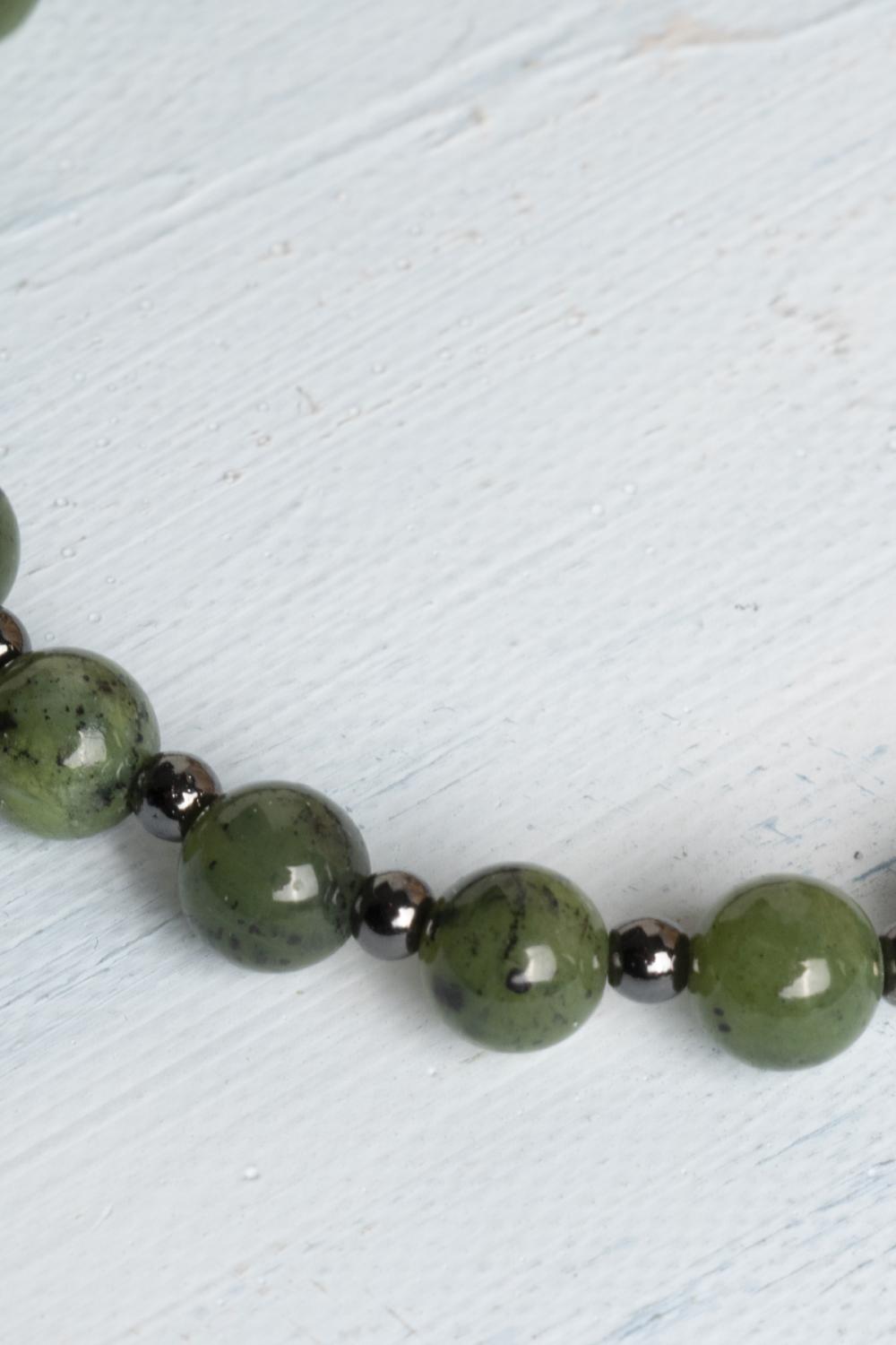 Sertifikalı Kanada Yeşim Doğal Taş Bileklik