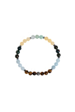 Sertifikalı Kaplan Gözü Akuamarin Kan Taşı Kalsit Florit Balık Burcu Bileklik