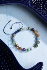 Sertifikalı Kova Burcu Doğal Taş Makrome Bileklik 4