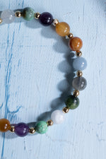 Sertifikalı Kova Burcu Doğal Taş Makrome Bileklik 4