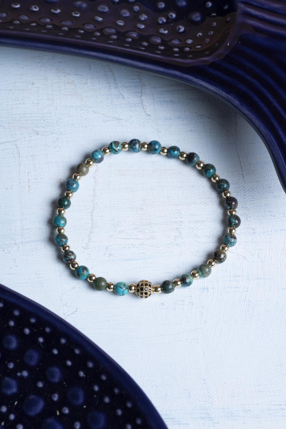 Sertifikalı Krizokol Doğal Taş Bileklik