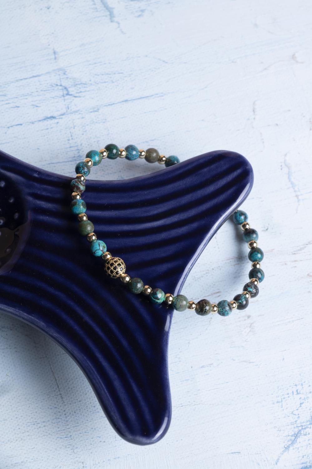 Sertifikalı Krizokol Doğal Taş Bileklik