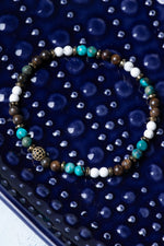 Sertifikalı Krizokol Hematit Havlit Bronzit Doğal Taş Bileklik