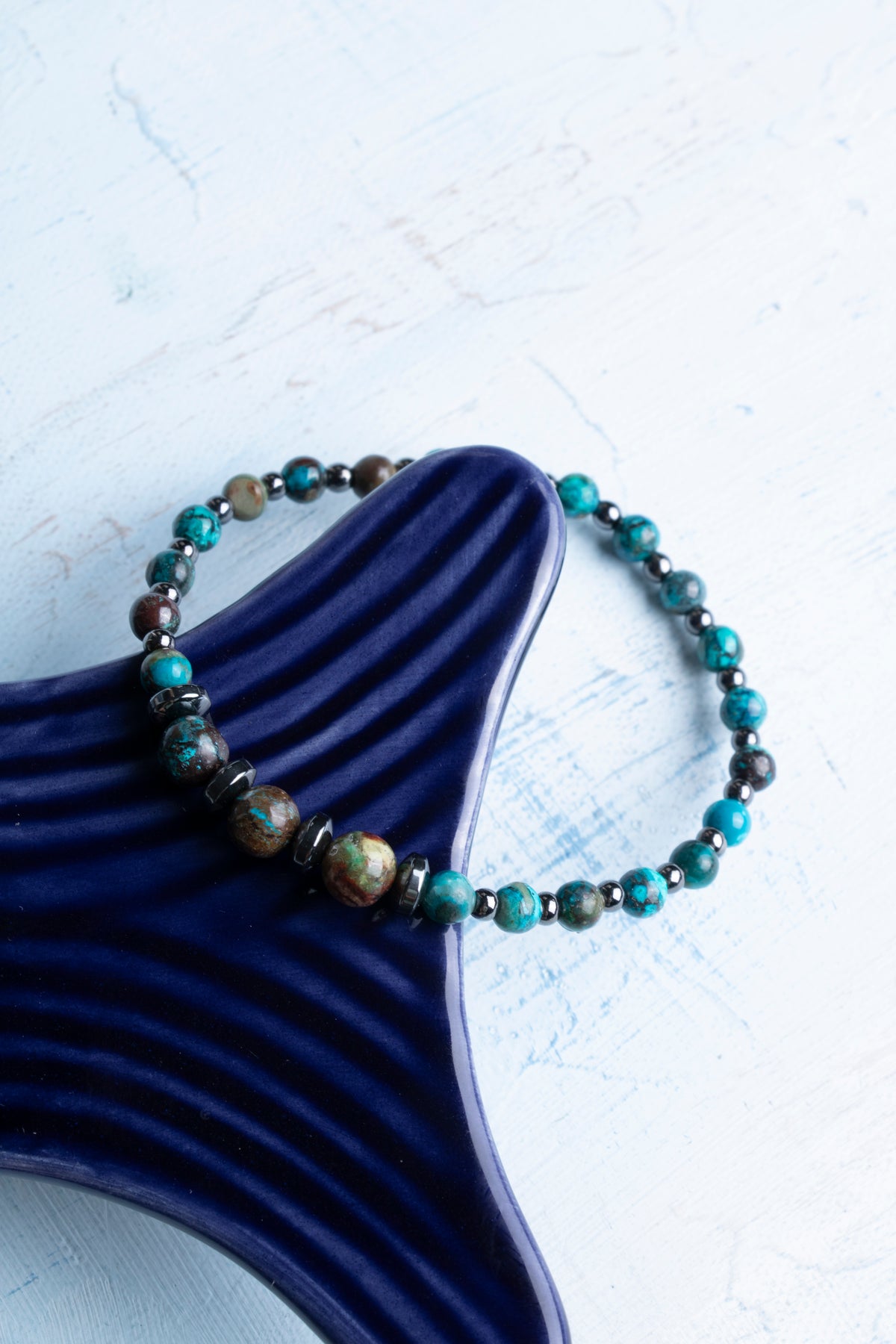 Sertifikalı Krizokol ve Hematit Doğal Taş Bileklik