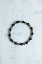Sertifikalı Labradorit ve Şungit Doğal Taş Bileklik