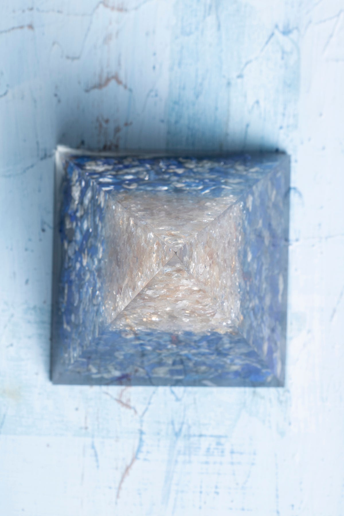 Sertifikalı Lapis Lazuli - Sitrin Ağaçlı Piramit Vizyon Piramidi  S.K:0036