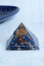 Sertifikalı Lapis Lazuli Doğal Taş Piramit - Bilgelik Piramidi S.K: 0002