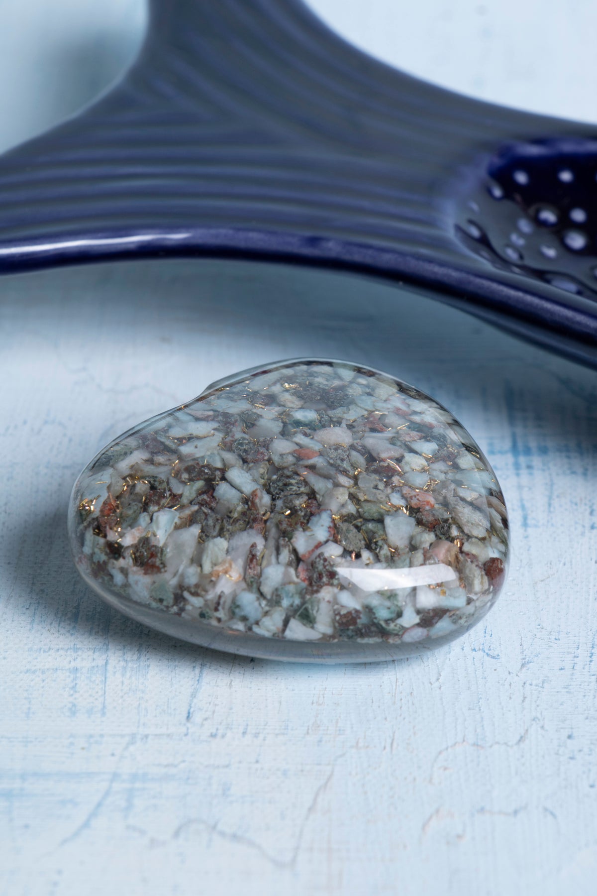 Sertifikalı Larimar Doğal Taş Atlantis Kalbi S.K: 0053