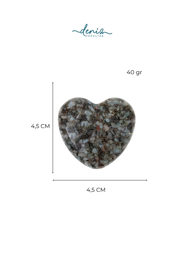 Sertifikalı Larimar Doğal Taş Atlantis Kalbi S.K: 0053