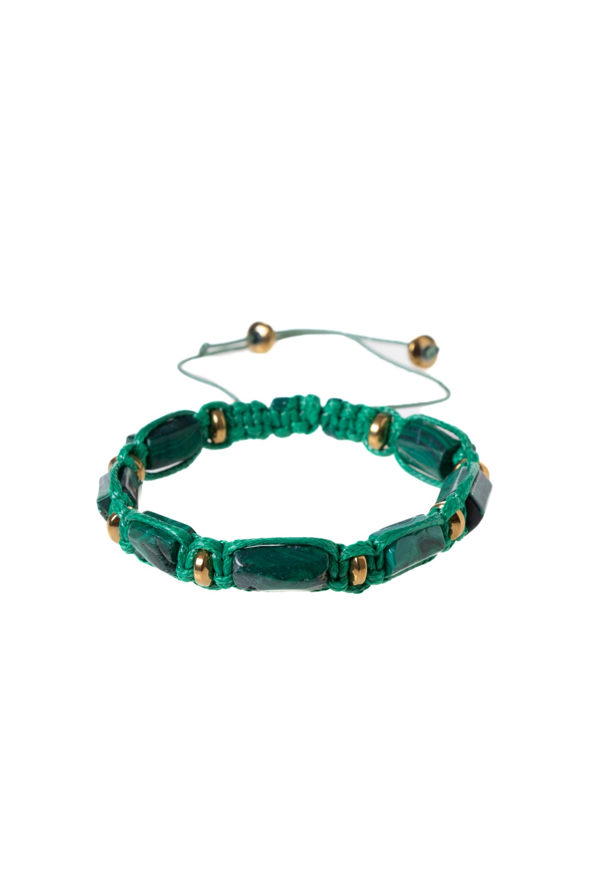 Sertifikalı Makrome Malahit Doğal Taş Bileklik