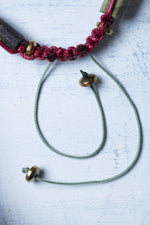 Sertifikalı Makrome Yeşil Dragon ve Jasper Doğal Taş Bileklik