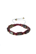 Sertifikalı Makrome Yeşil Dragon ve Jasper Doğal Taş Bileklik