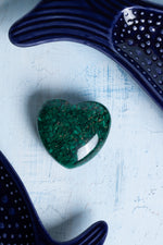 Sertifikalı Malahit Doğal Taş Dönüşüm Kalbi S.K: 0045