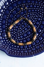 Sertifikalı Obsidyen, Jasper ve Hematit Doğal Taş Makrome Bileklik