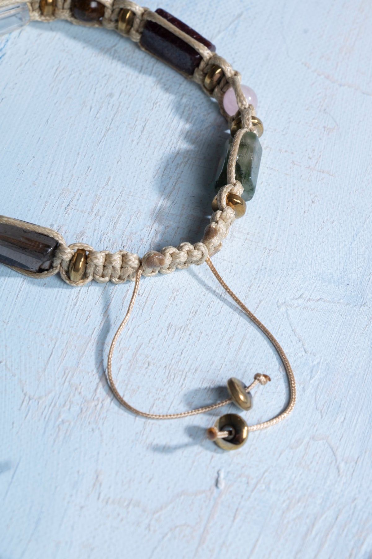 Sertifikalı Oğlak Burcu Doğal Taş Makrome Bileklik