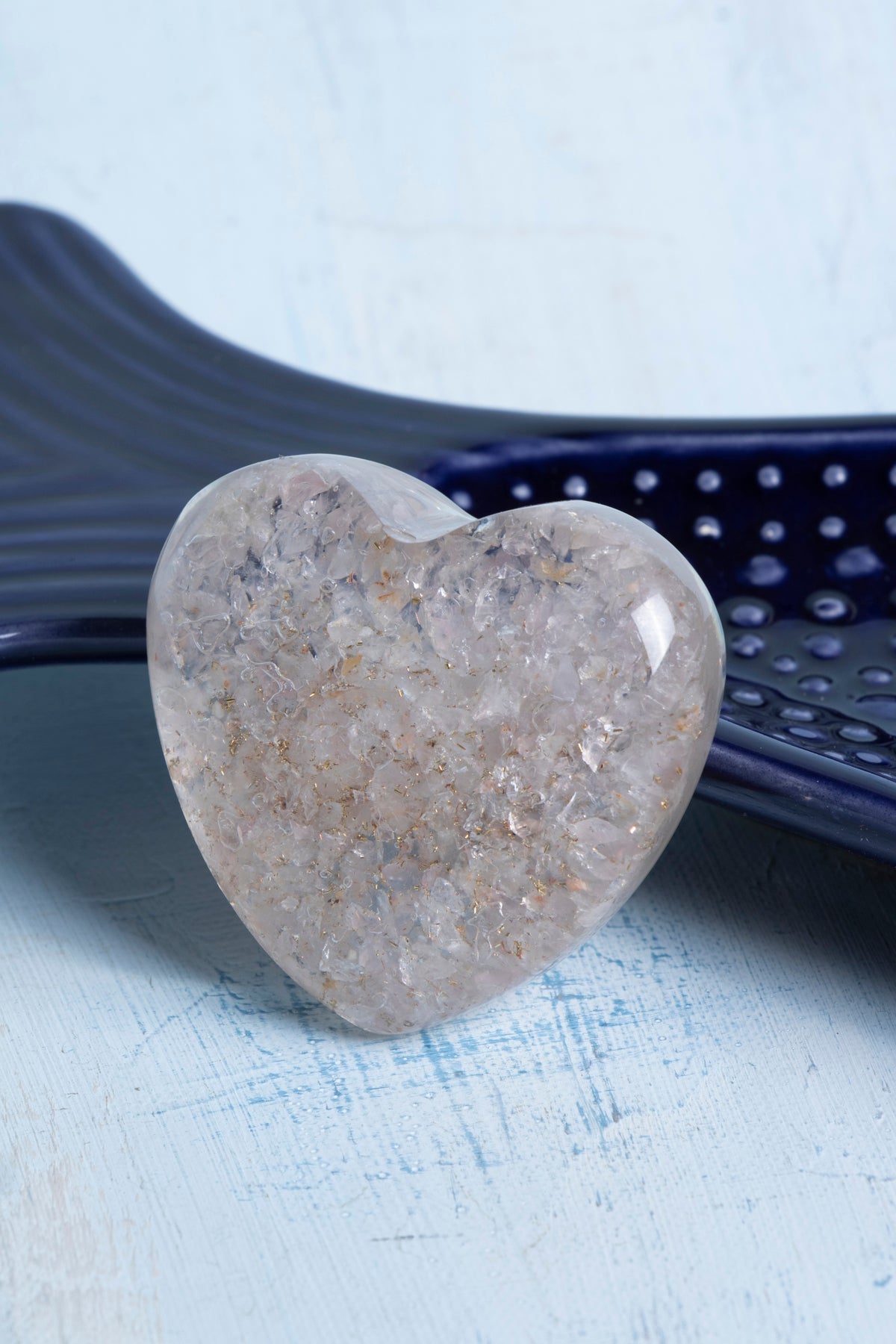 Sertifikalı Pembe Kuvars - Öz Sevgi ve Duygusal Şifa Kalbi S.K: 0040