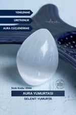 Sertifikalı Selenit Aura Yumurtası S.K: 0066