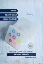 Sertifikalı Selenit Çakra Takı Kutusu (Arınma Sandığı) S.K: 0072