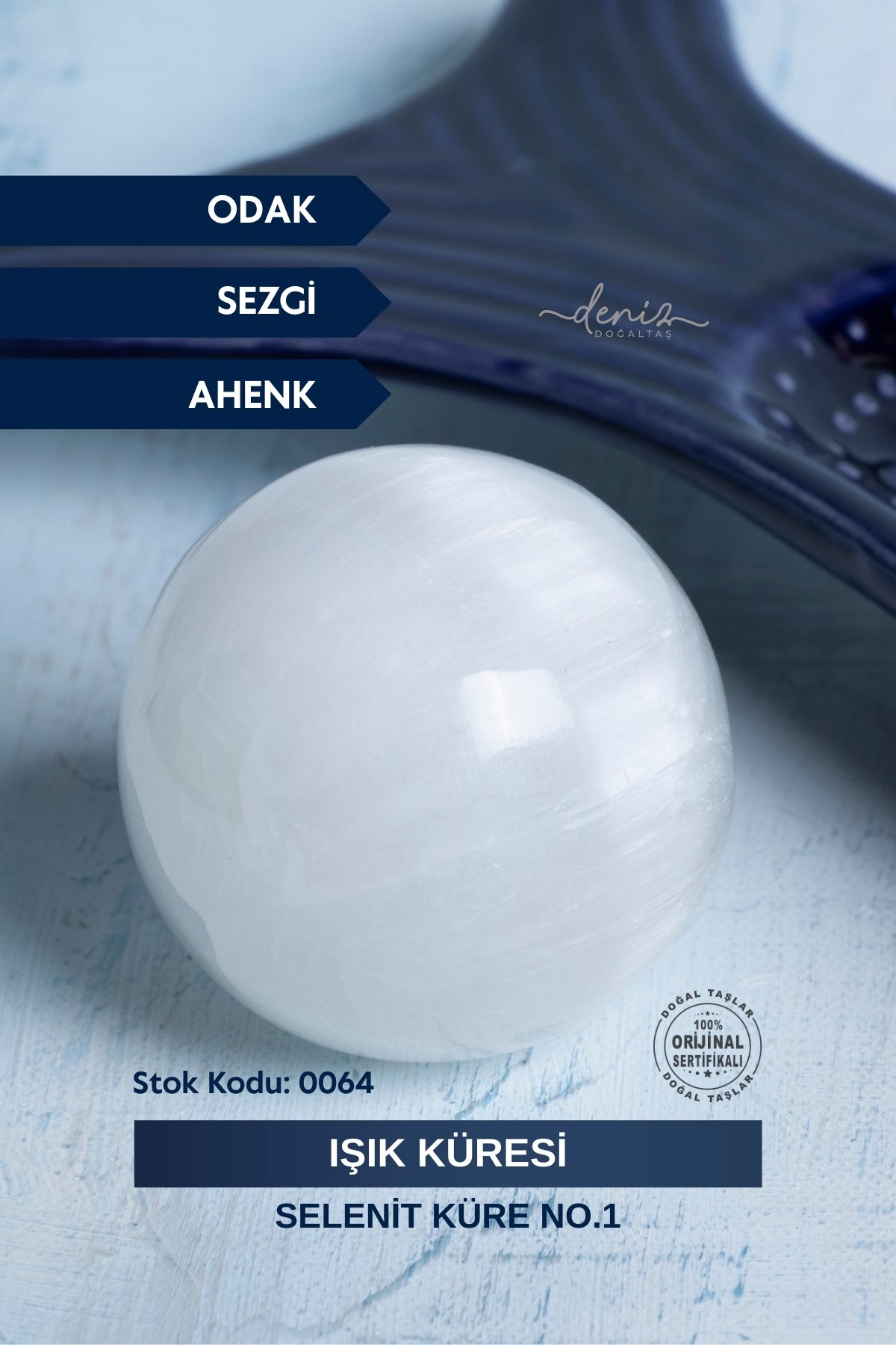Sertifikalı Selenit Işık Küresi S.K: 0064
