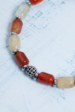 Sertifikalı Sitrin &amp; Akik Doğal Taş Bileklik