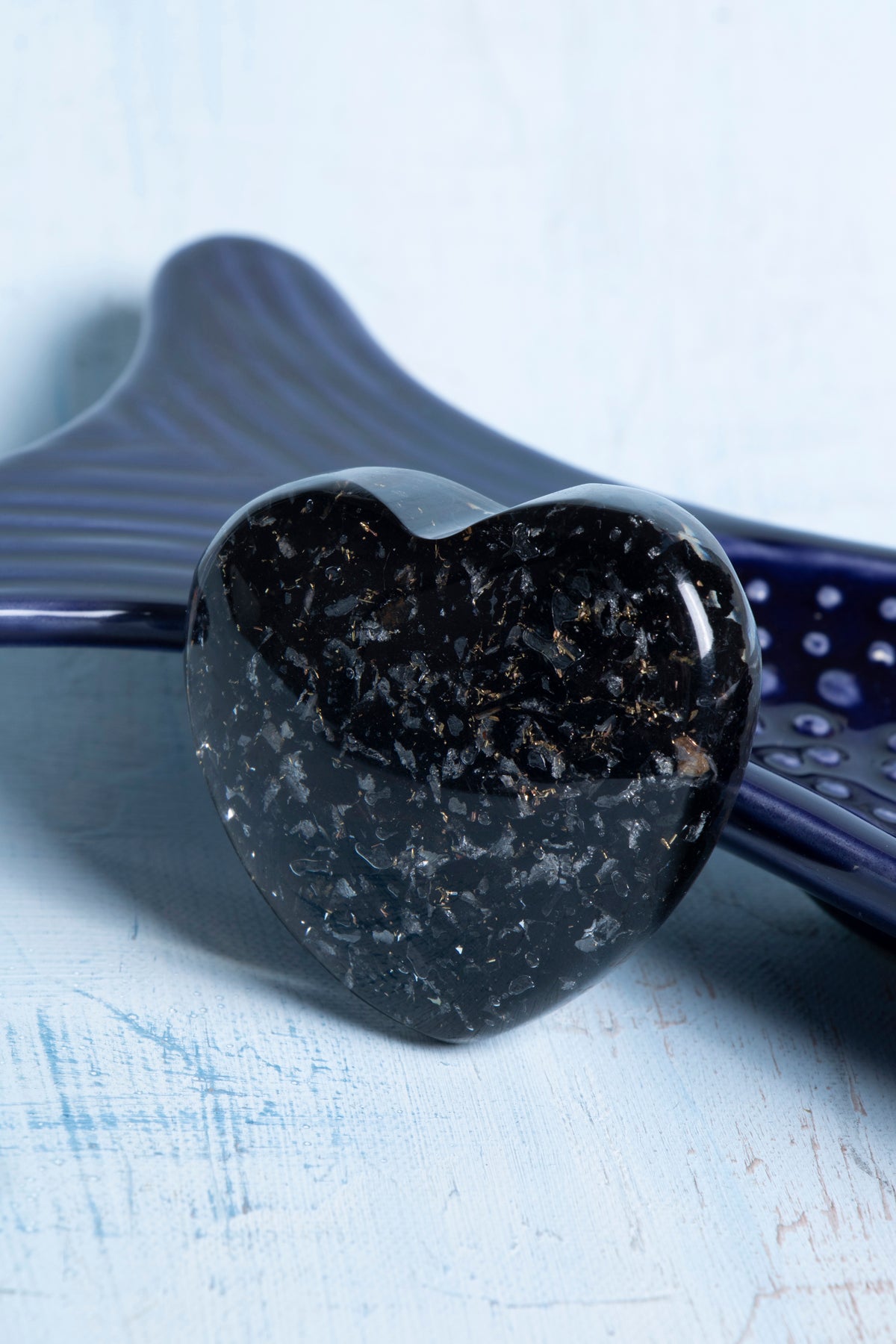 Sertifikalı Şungit Doğal Taş - Arınma ve Detoks Kalbi S.K: 0039