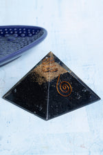 Sertifikalı Şungit Doğal Taş Elektro-Stres Piramidi S.K: 0022