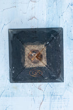 Sertifikalı Şungit Doğal Taş Elektro-Stres Piramidi S.K: 0022