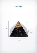 Sertifikalı Şungit Doğal Taş Elektro-Stres Piramidi S.K: 0022