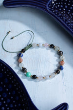 Sertifikalı Terazi Burcu Doğal Taş Makrome Bileklik 2