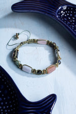 Sertifikalı Terazi Burcu Doğal Taş Makrome Bileklik 4