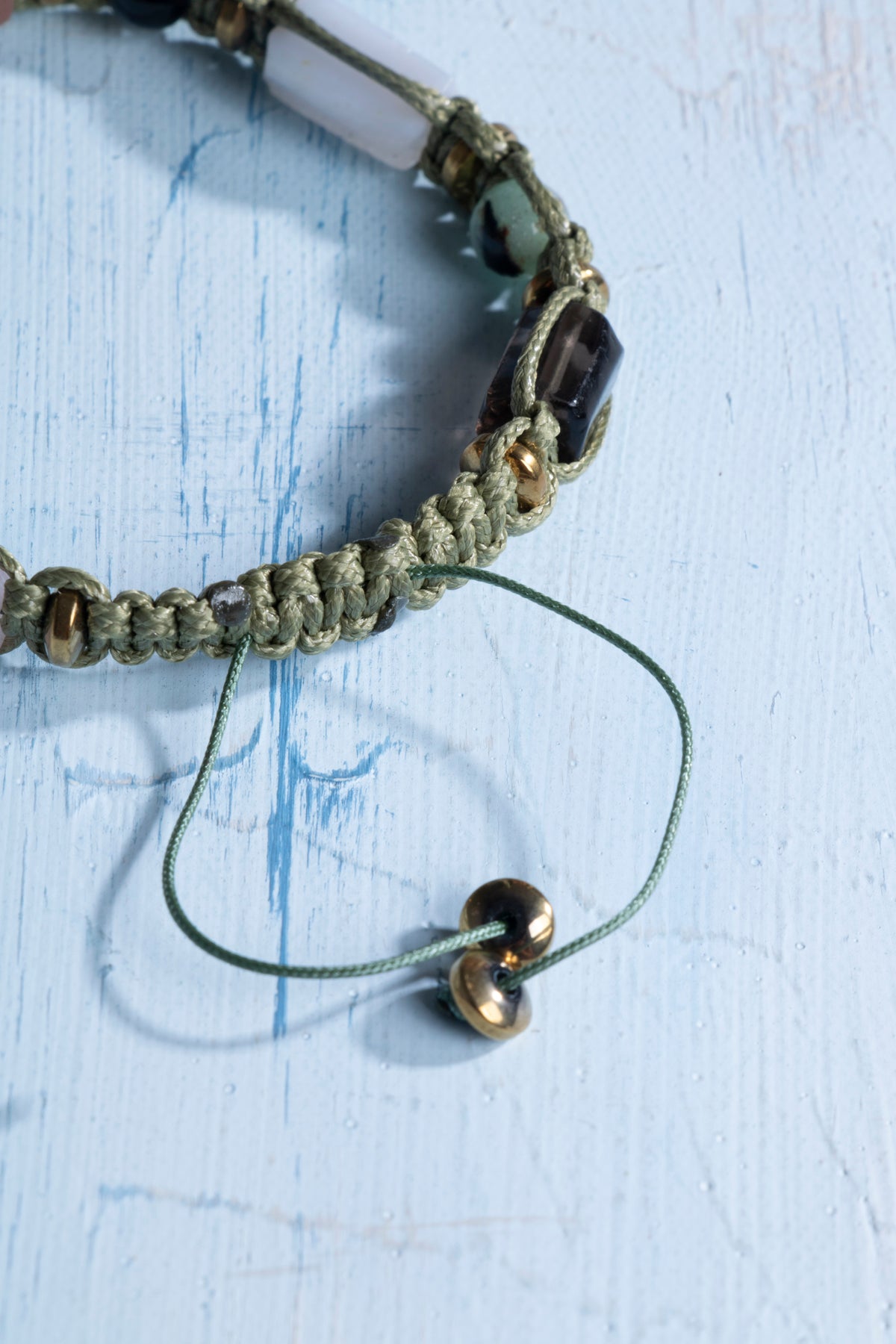 Sertifikalı Terazi Burcu Doğal Taş Makrome Bileklik 4