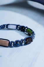 Sertifikalı Terazi Burcu Doğal Taş Makrome Bileklik