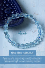 Sertifikalı Topaz Doğal Taş Bileklik