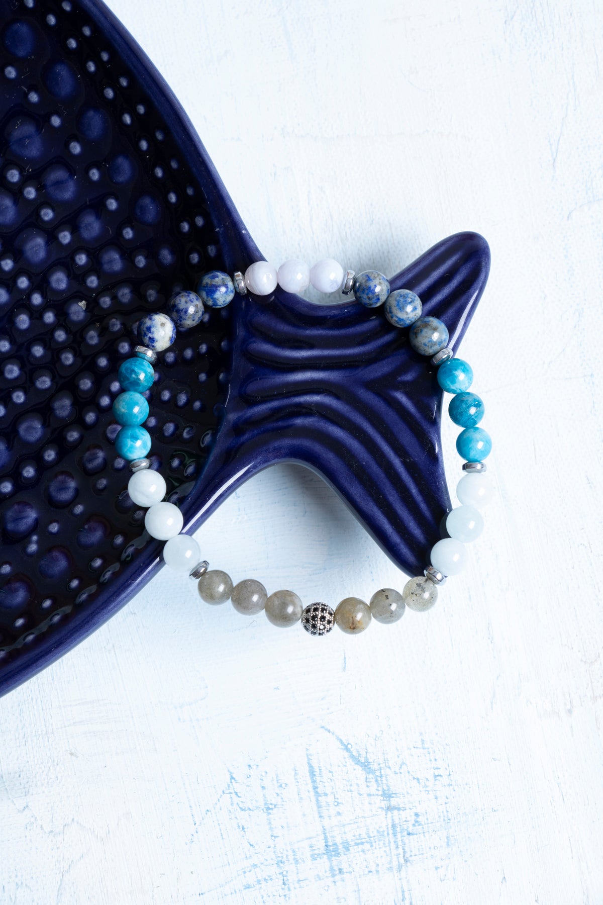 Sertifikalı Yay Burcu Doğal Taş Bileklik – Apatit, Labradorit ve Daha Fazlası